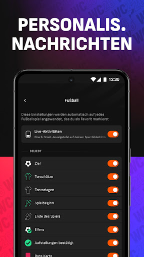 LiveScore Live-Sportergebnisse Bildschirmfoto 4