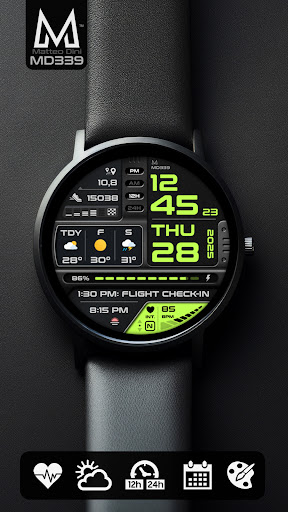 MD339 Digital watch face Bildschirmfoto 6