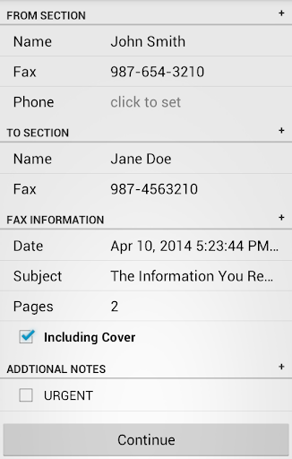 FaxCover Pro Create Cover Page Bildschirmfoto 5