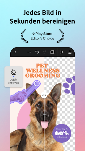 Adobe Express: KI Foto, Video Bildschirmfoto 1