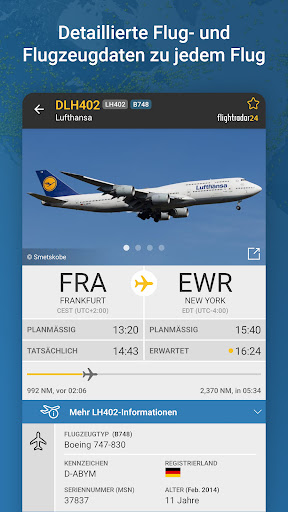 Flightradar24 - Flight tracker Bildschirmfoto 2