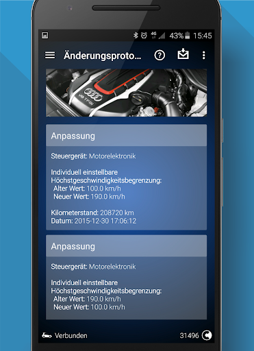 OBDeleven VAG Autodiagnose Bildschirmfoto 21