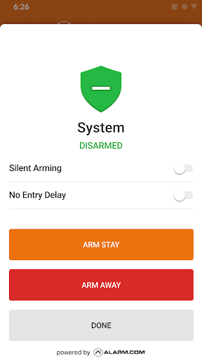 Alarm.com Bildschirmfoto 2