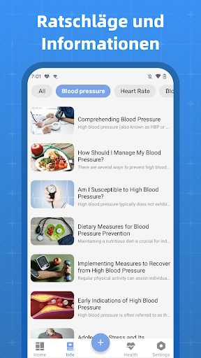 Blood Pressure Tracker Bildschirmfoto 1