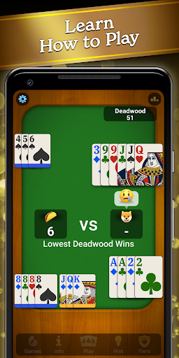 Gin Rummy Classic Bildschirmfoto 1