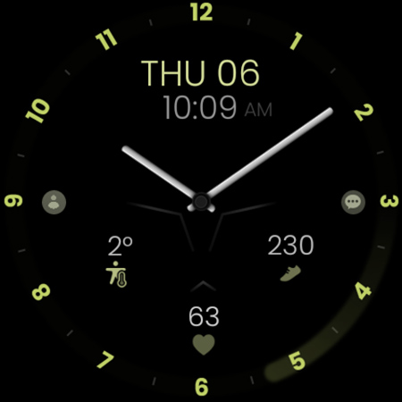 Minimal Black v30 Watch Face Bildschirmfoto 11