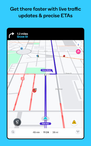 Waze Navigation und Verkehr Bildschirmfoto 8