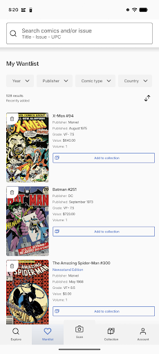 Comics Price Guide Bildschirmfoto 3