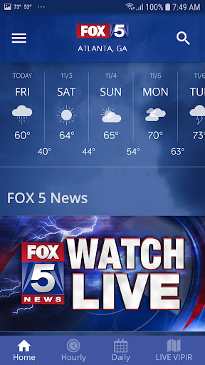 FOX 5 Storm Team Weather Radar Bildschirmfoto 3