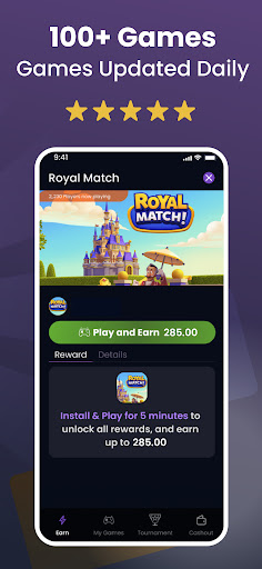 Cashly-Play & Earn in Minutes Bildschirmfoto 1
