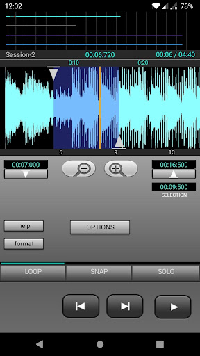 J4T Multitrack Recorder Bildschirmfoto 5