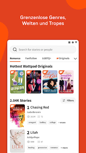 Wattpad - Wo Geschichten leben Bildschirmfoto 15