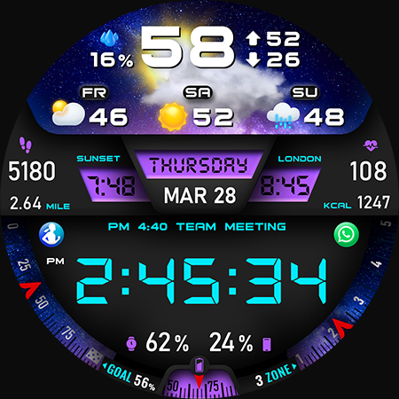 PER27 Digital Watch Face Bildschirmfoto 23