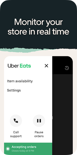 Uber Eats Bestellmanager Bildschirmfoto 2