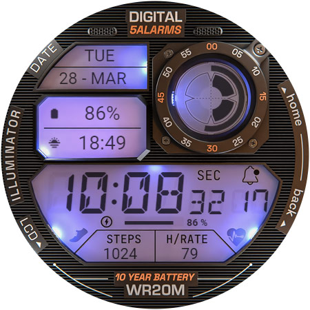 ILLUMINATOR Digital Watch face Bildschirmfoto 7