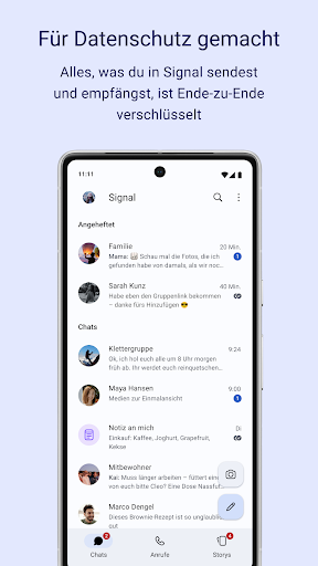 Signal – Sicherer Messenger Bildschirmfoto 1