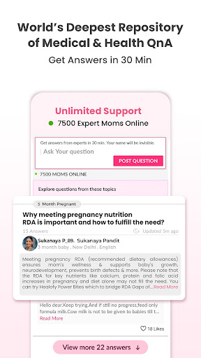 Healofy Pregnancy & Parenting Bildschirmfoto 8