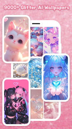 Glitter Wallpaper: Theme, Icon Bildschirmfoto 10