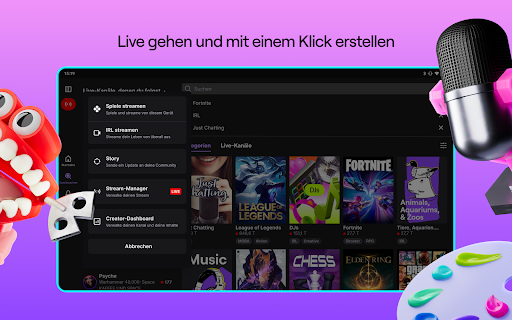 Twitch: Live-Streaming Bildschirmfoto 22