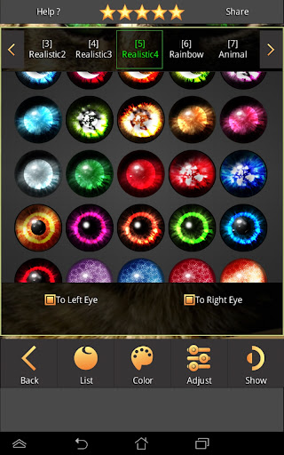 FoxEyes - Change Eye Color Bildschirmfoto 14