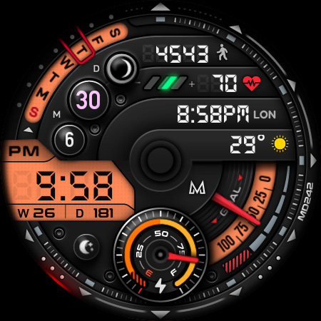 MD242 Hybrid watch face Bildschirmfoto 7