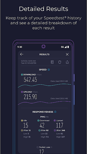 Speedtest von Ookla Bildschirmfoto 4