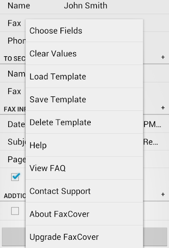 FaxCover Pro Create Cover Page Bildschirmfoto 4