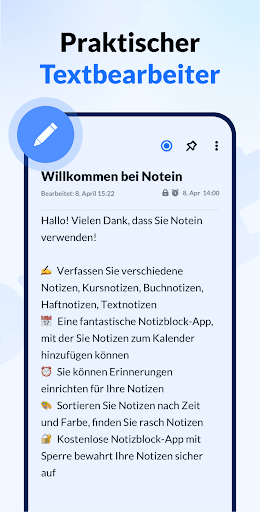 Notizen, Notizblock - Notein Bildschirmfoto 3