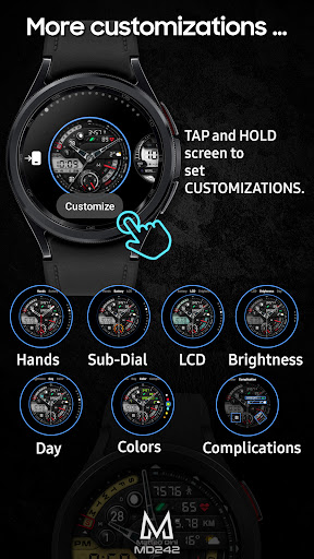 MD242 Hybrid watch face Bildschirmfoto 6