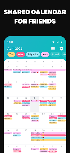Howbout: Geteilter Kalender Bildschirmfoto 2