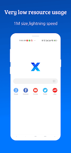 X Browser -Light & Super fast Bildschirmfoto 1