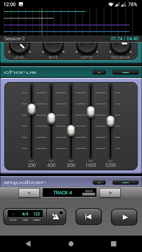 J4T Multitrack Recorder Bildschirmfoto 3