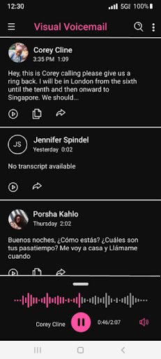 Visual Voicemail Bildschirmfoto 4
