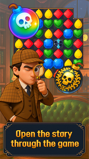 Sherlock Holmes Mystery Match3 Bildschirmfoto 8