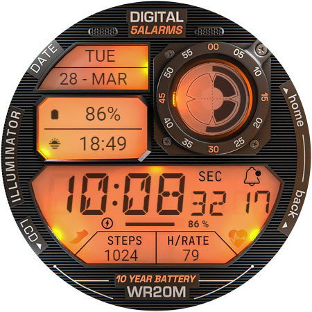 ILLUMINATOR Digital Watch face Bildschirmfoto 35