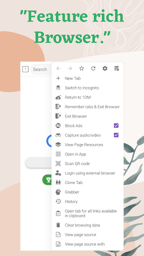 1DM+: Browser & Video Download Bildschirmfoto 2