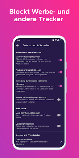 Firefox Focus Browser Bildschirmfoto 1
