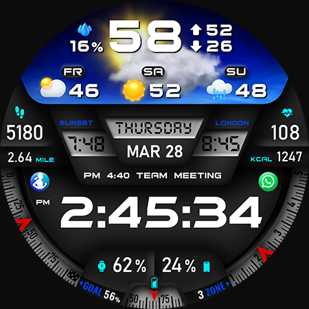PER27 Digital Watch Face Bildschirmfoto 43