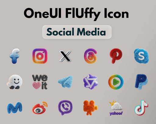 OneUI Fluffy Icons Bildschirmfoto 1