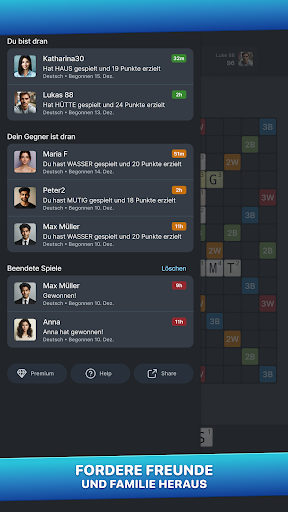 Wordfeud Premium Bildschirmfoto 7
