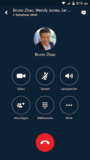 Skype for Business for Android Bildschirmfoto 2