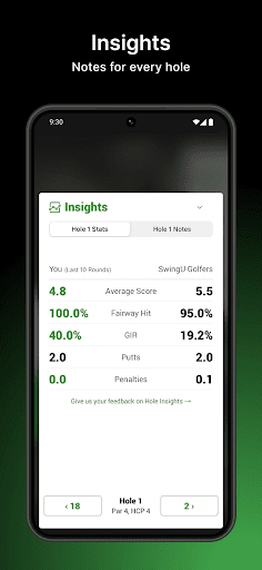 Golf GPS & Scorecard by SwingU Bildschirmfoto 8