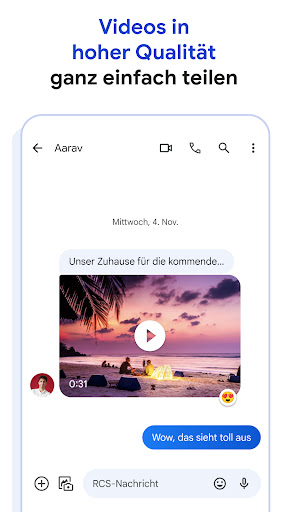 Google Messages Bildschirmfoto 1