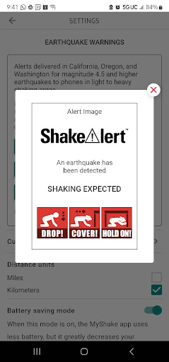 MyShake Earthquake Alerts Bildschirmfoto 7