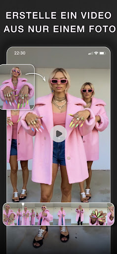 Glam AI Video & Foto Erstellen Bildschirmfoto 3