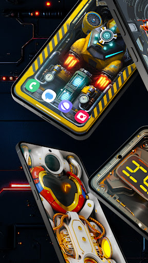 Futuristic 3D Tech Wallpaper Bildschirmfoto 6