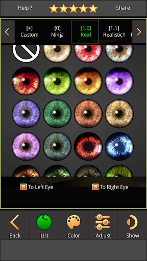 FoxEyes - Change Eye Color Bildschirmfoto 16