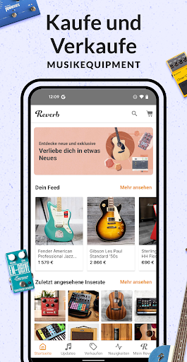 Reverb.com - Musikinstrumente Bildschirmfoto 1
