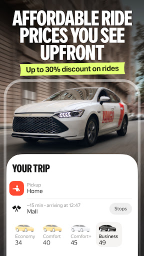 Yango: taxi, food, delivery Bildschirmfoto 1