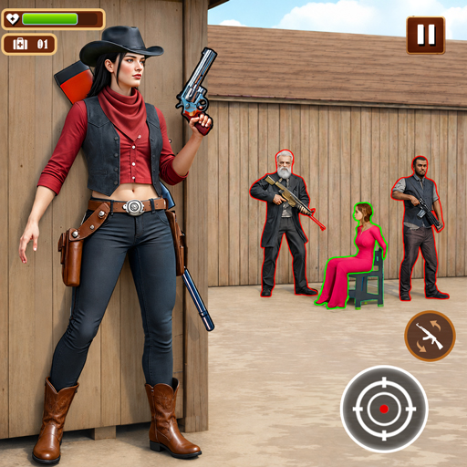 Western-Überleben  Schießspiel